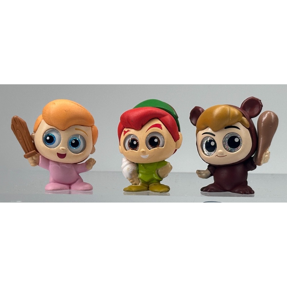 Disney Doorables PETER PAN Lot of 3 Multi Series Michael Cubby ULTRA RARE